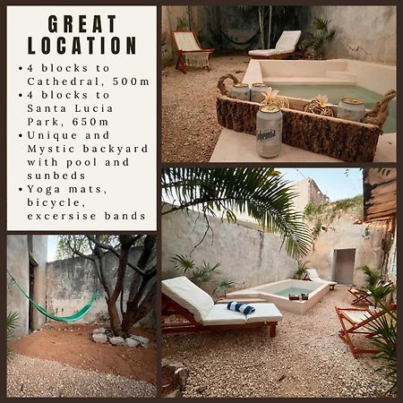 Villa Unique Mystic Pool Yard Only 3 Blocks Main Sq Mérida Exterior foto